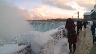 Days of bone-chilling temperatures in canada have not frozen niagara
falls yet, but locals predict the waterfalls could come to an icy halt
this winter if th...