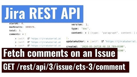 Jira REST API - Get only comments on an Issue