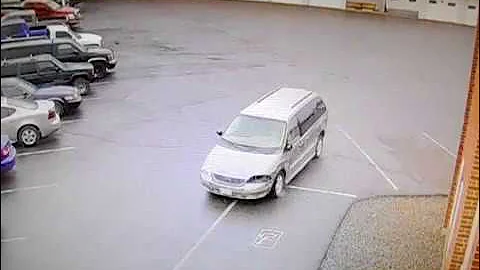 Old Man In A Hurry For Church Crashes Van