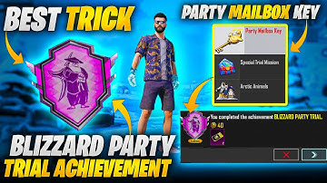 How To Complete Trial Achievement (Blizzard Party) | How To Get Party Keys | PUBGM 