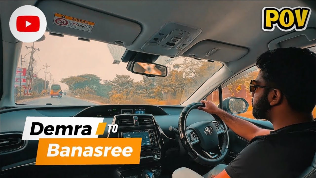 POV Drive with Toyota Prius | Demra to Banasree | 4k | Dhaka  city 🌃 | @PovBangladesh107 @D-DriveLtd