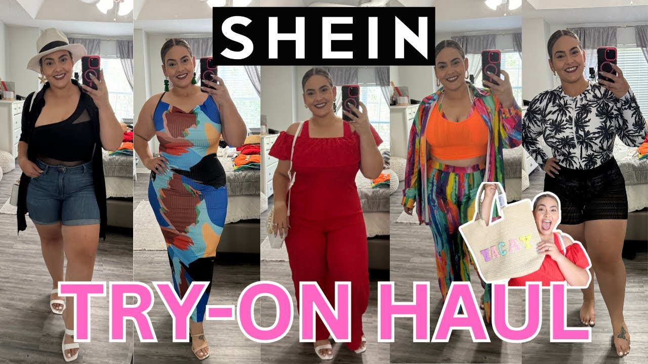 **NEW** SHEIN SUMMER OUTFITS FOR CURVY GIRLS (Size 14) CRUISE Outfits 2024 | MID-SIZE SUMMER OUTFITS