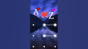 A❤️Z name lock pattern #new #stylish #patternlocks #viral #shorts