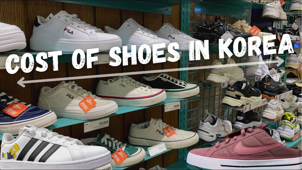 COST OF SHOES IN KOREA ??? Prices of Athletic & Casual Shoes - YouTube