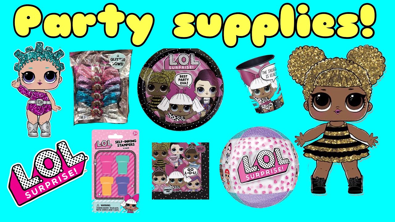 Lol Surprise Doll Party Supplies Available In Stores Youtube