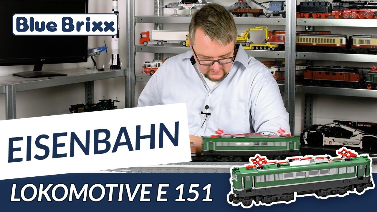 Bluebrixx 101001 Klemmbaustein Diesellok V200 passend für "Lego Eisenbahn" 