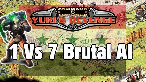 Iraq Desolator vs 7 Brutal AI!  Red Alert 2: Yuri