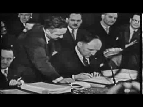 Signing of the treaties of Rome - YouTube