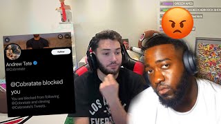 Adinross ask jidion why Andrew Tate blocked him on Twitter