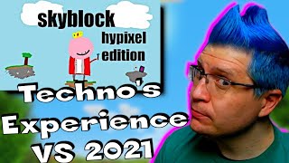Technoblade's Hypixel Skyblock Experience REACTION! Minecraft Meets MMORPG...