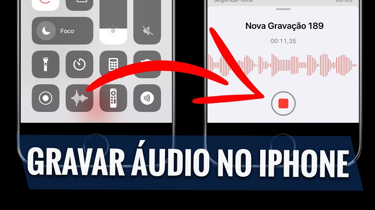 COMO GRAVAR ÁUDIO NO IPHONE [Gravador de áudio] - YouTube