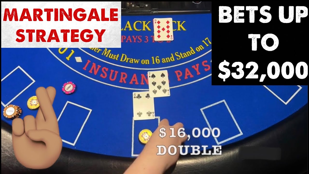 100,000 Black Jack Martingale Strategy DOUBLE EVERY TIME YOU LOSE