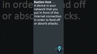 What is a Bastion host #cybersecurity #technology #cybersafe #education #securityawareness #learning
