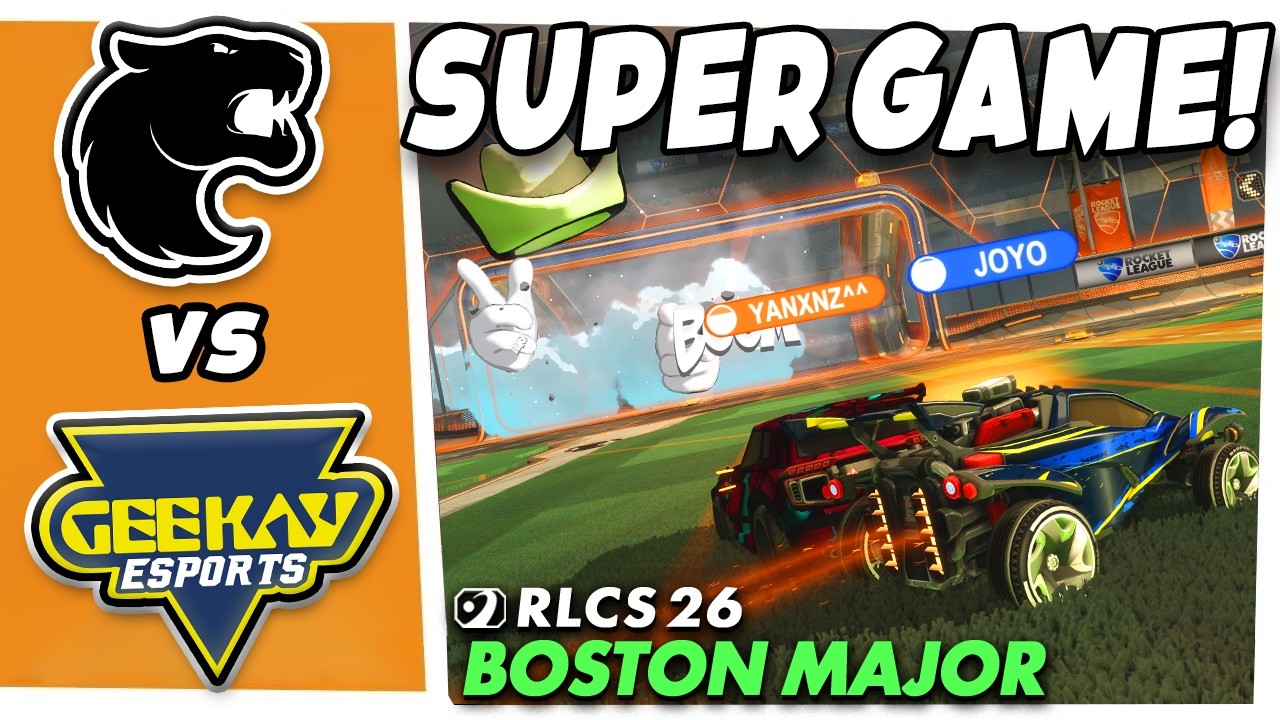 Geekay vs Furia HIGHLIGHTS! | RLCS BOSTON MAJOR 2026 | Group Stage ...