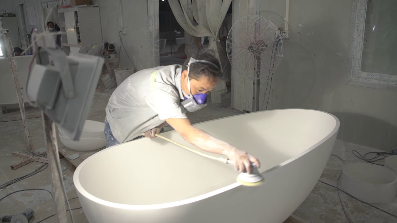 Bellissimo solid surface & resin stone bathtub Polish Bellissimo