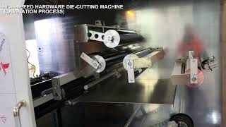 High speed hardware die cutting machine (stacking process)
