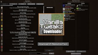 Minecraft Mods Review - VanillaTweaks Downloader [1.16 - 1.20.1]