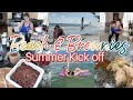 Beach & Brownies! Our Kick Off To Summer!  ... Also Energy Balls & A Workout!  Woop!