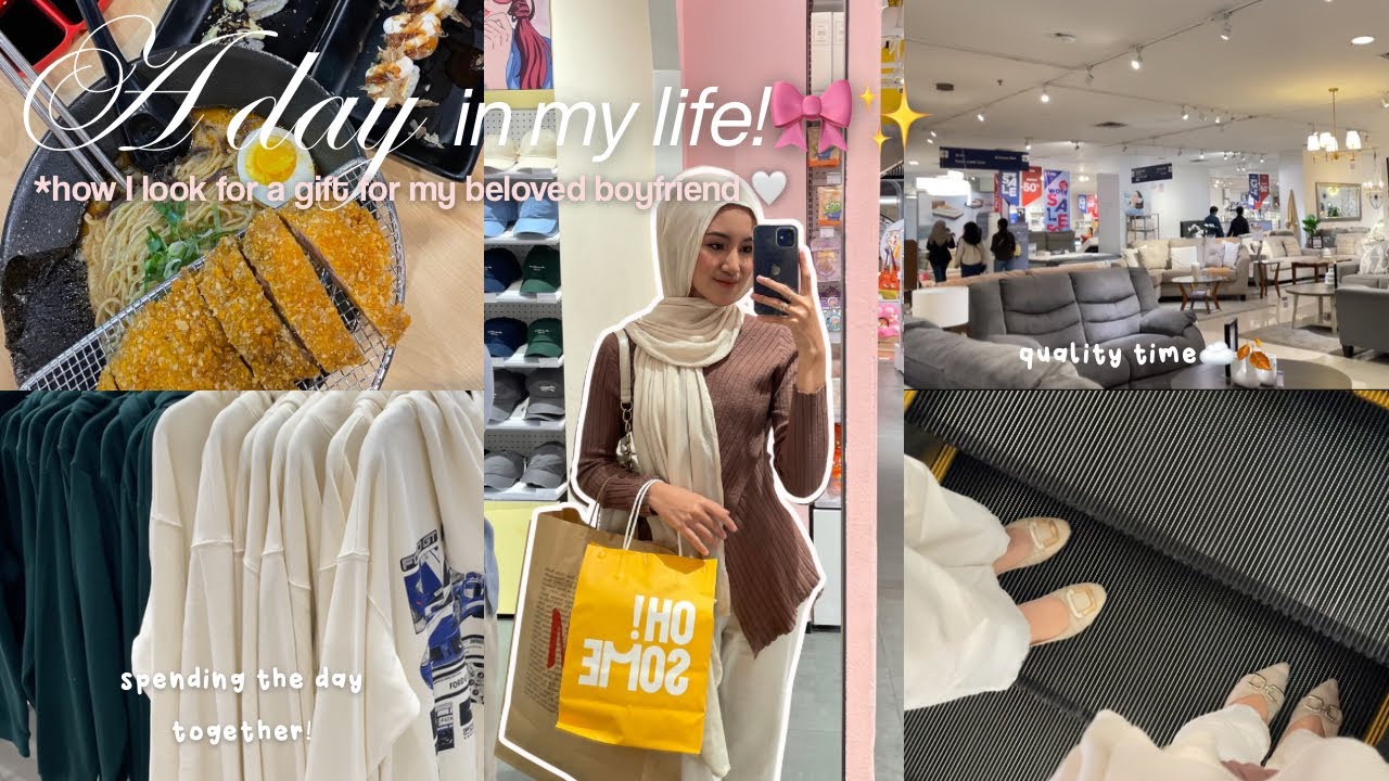 A DAY IN MY LIFE 📝🎀 | gift shopping, ramen, & spending a cozy day together