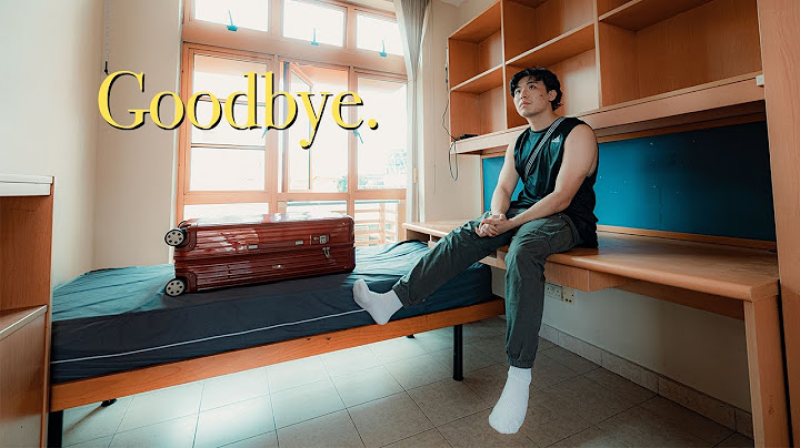 My Final College Move Out Day. (NUS Hall)