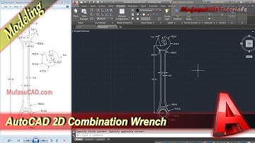 Design 2D Combination Wrench | Autocad Tutorial | Practice Exercise 29