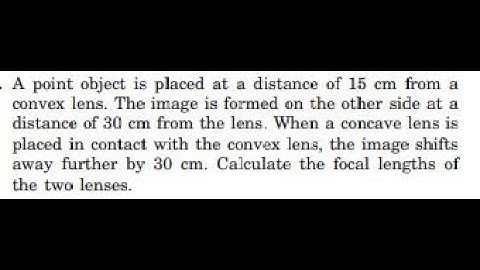 A point object is placed at a distance of from a convex lens. The image is formed on the other si