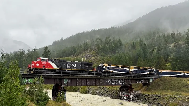 Chasing RMR 614 w/Brand New CN AC44C6M 3430 Leading on the Squamish Sub