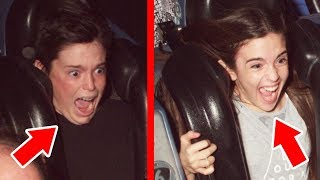 ROLLER COASTER FACE CHALLENGE!!  Ultimate Disney Christmas Moments