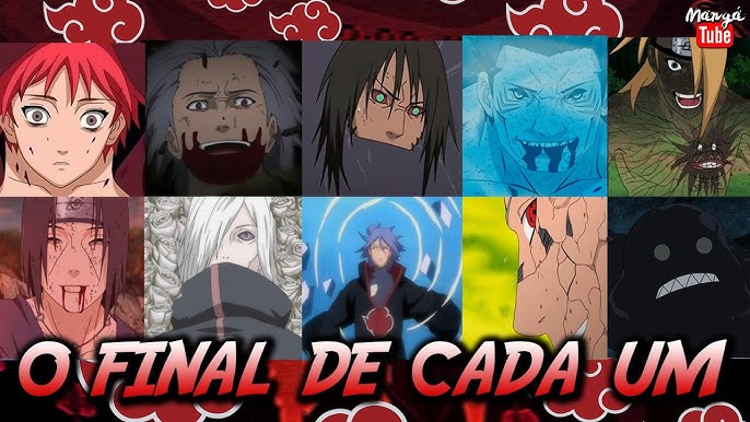 O SIGNIFICADO DOS NOMES DOS MEMBROS DA AKATSUKI 