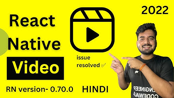 React Native Video issue Resolved For Greater than 0.68.0 version 🔥 | In Hindi | Engineer Codewala