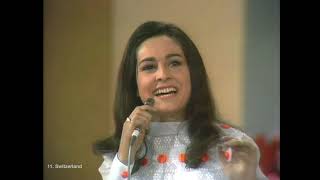 Switzerland - Eurovision 1969 - Paola Del Medico - Bonjour Bonjour