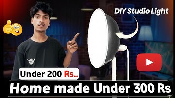 Under 200Rs Softbox Light| How To Make Professional Soft Box Light At Home & PVC Stand Low Budget