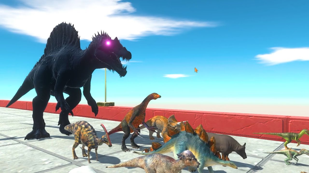 Escape from Deadly Spinosaurus -Animal Revolt Battle Simulator