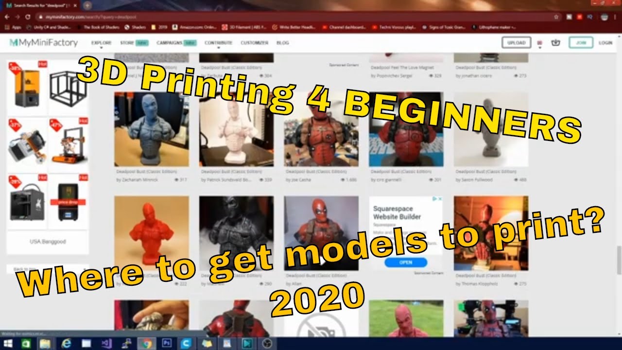 3D Printing for beginners 2020 Where to GET MODELS to 3D Print for FREE ...