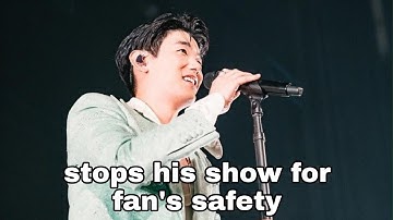 Eric Nam Being Caring to Nam Nation | stops his show for fans safety |