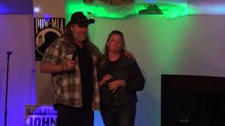 Frank & Michele singing Come With Me by Waylon Jennings at The VFW in Parkersburg on March 11, 2026