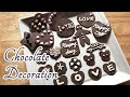 [Full Video] Flat Cute Chocolate Decoration for Cakes | Basic & Application | For Beginners