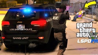 GTA 5 LSPDFR #695 Gang Unit Patrol In New 2018 Jeep Grand Cherokee TrackHawk During A Snow Storm