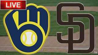 Milwaukee Brewers vs San Diego Padres LIVE Stream Gamecast | MLB Live Stream Gamecast & Chat