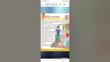 Ch. 1. Respect your elders ll Subject: Moral value ll Class 1st ll Asha Sharma ACI