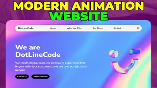 Build A Complete Interactive Modern Animation Website with HTML CSS  & JS | GSAP