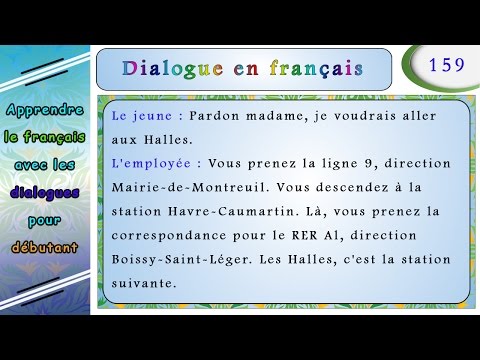 dialogue en français