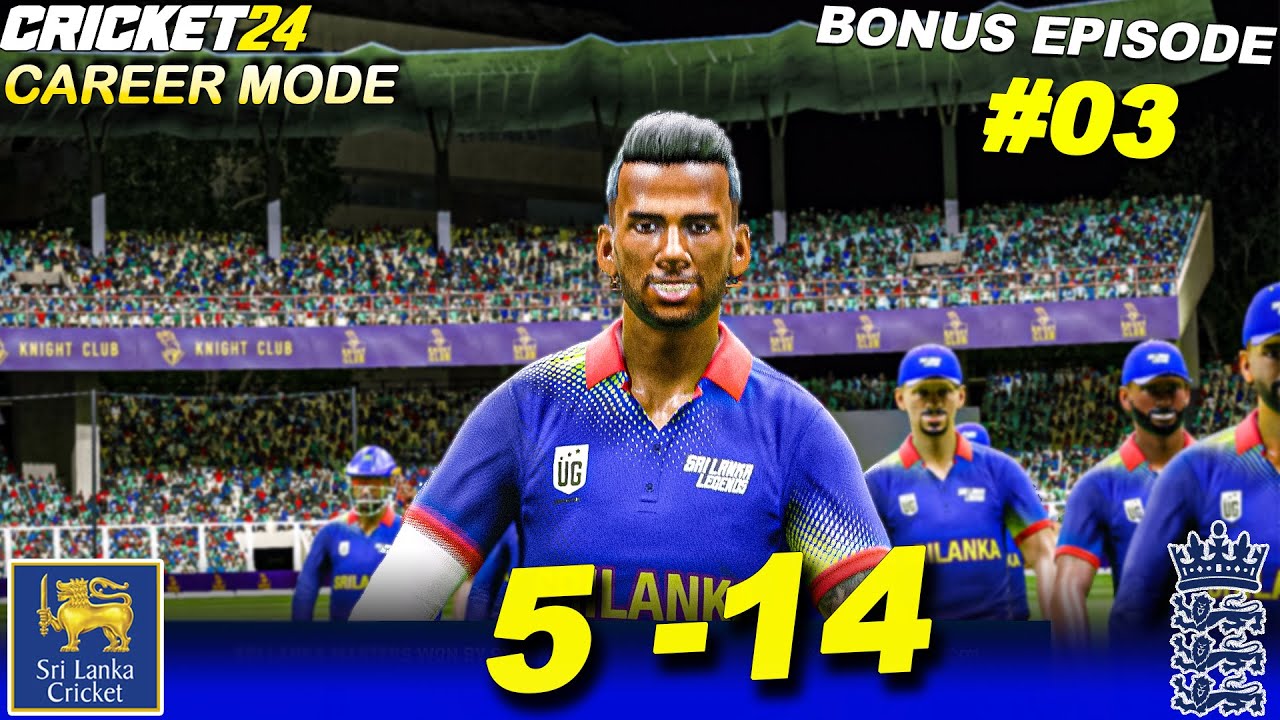 Unstoppable Bowling! 💥 5–14 vs England Masters | CRICKET 24 Career Mode Bonus Episode 03
