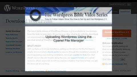 Wordpress 2.5 Tutorial 000WebHost FREE web hosting