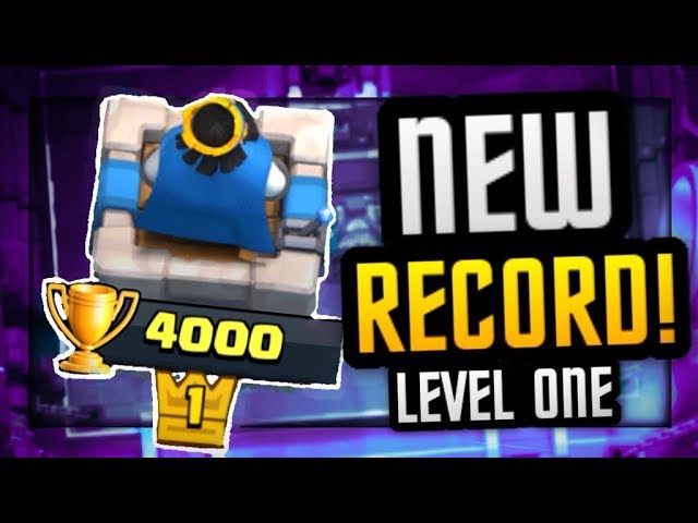 Clash Royale - HIGHEST LEVEL 1 PLAYER IN THE WORLD! 