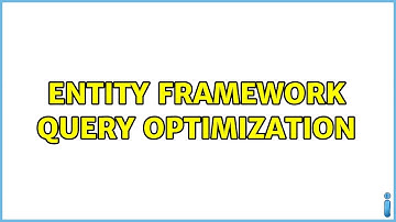 Entity Framework query optimization