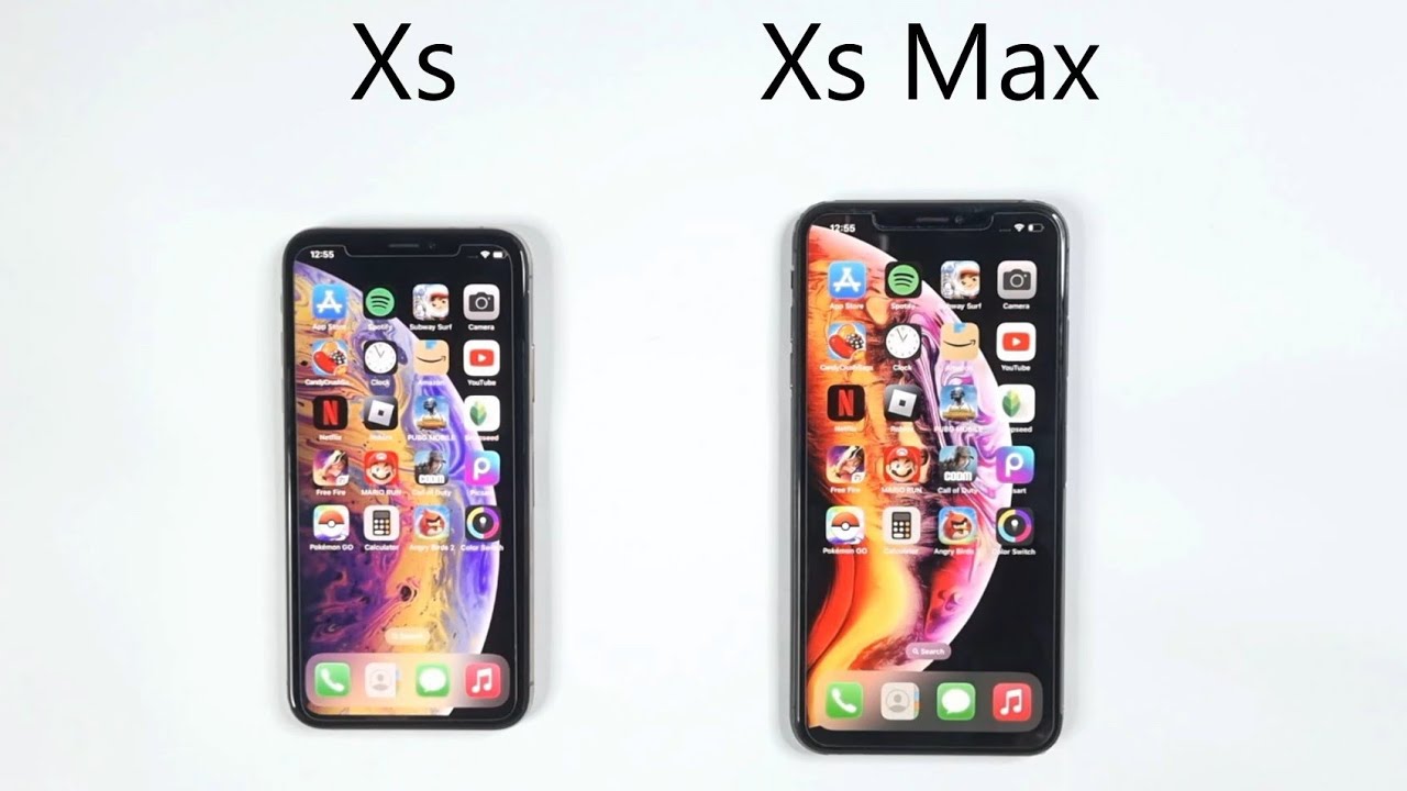 iPhone Xs vs iPhone Xs Max - SPEED TEST! - YouTube