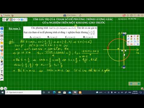 Video Tìm giá trị của m để phương trình lượng giác có đúng n... - youtube