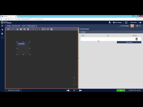 Dropdown menu in PI Vision