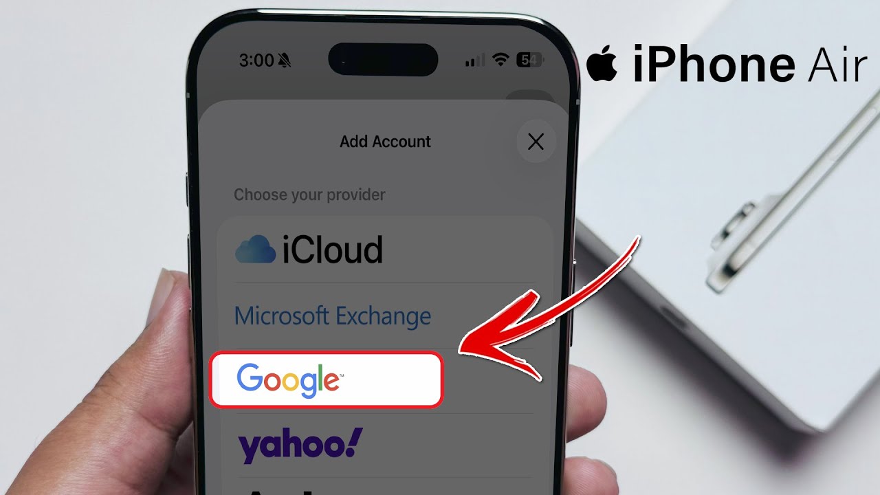 How to add Gmail account in iPhone 17 Air | Set up Gmail Account - YouTube